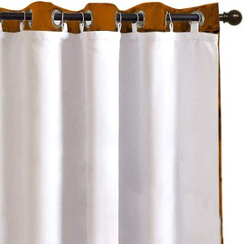 RosieLily Blackout Curtain Liner 2 Panels Blackout Liners for Curtains Blackout Curtain Liners Thermal Curtain Liners Blackout Fabric Included 18 Ring Hooks Size 27 Inch by 92 Inch (27Wx92L)
