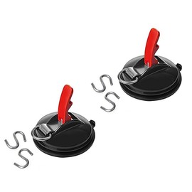 Saugnapf Befestigung max. 10 kg mit Ring + 2 S-Haken (2)