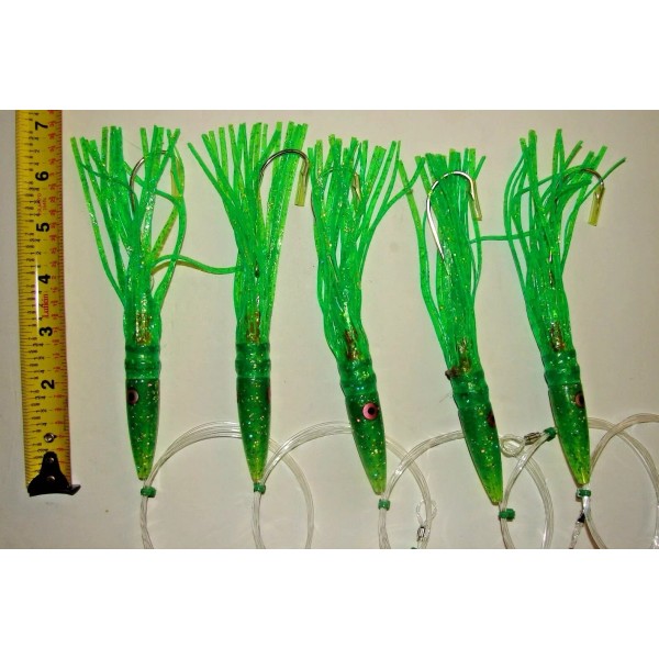 AHI 5 Green Machine 7" Trolling Lure Wahoo Marlin Fishing