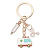 Nurse Graduation Gifts Stethoscope Ambulance Keychain Charms for Doctor Nurse