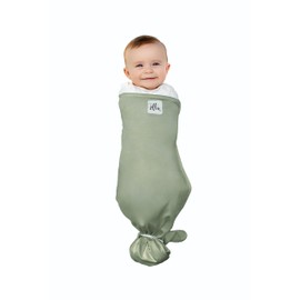 The Ollie Swaddle – Sleep Swaddle for Babies | Breathable, Moisture-Wicking Fabric to Prevent Overheating | Adjustable Fit (Olive, One Size)