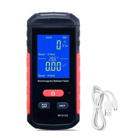 EMF Detector Meter, Handheld Electric and Magnetic Field Detector, Digital Trifield Emf Meter, Sound and Light Alarm, Radiation for Office, High Voltage Line, Radiation Protection Products