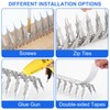Bird Spikes, 5 Feet Stainless Steel Bird Spikes for Outside,