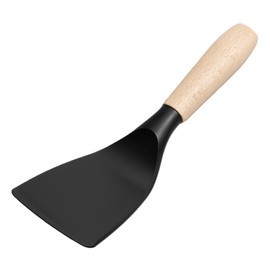 SUNCRAFT Nylon Cooking Tools Stylish Kitchen Utensils, Heat Resistant Easy Cleaning (Wooden Handle Cooking Turner 8.3" x 2.6")