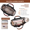 Fancy Forest Utility Work Tote Bags for Women With Compartments