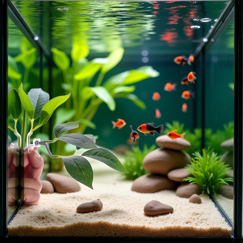 Green Betta Fish Leaf Pad,Plastic Plant Betta Hammock Leaf Bed,Simulating