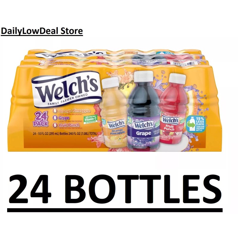 Welch's 24 PACK - Welch's Variety Pack Grape, Fruit Punch,
