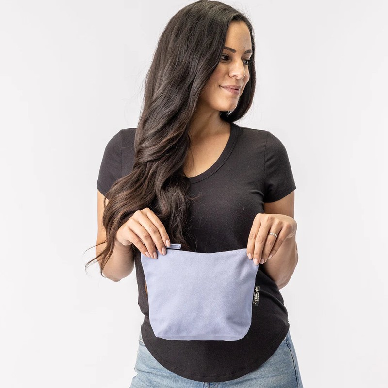 Terra Thread Makeup Bag Lok Pouch, Lavender