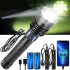 Garberiel Super Bright 90000000LM XHP120 LED Flashlight Rechargeable Powerful Stroll