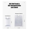 4Pcs RFID Blocking Sleeves Passport Protectors, Identity Theft Protection Secure