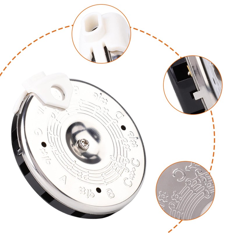 QANYEGN 13 Pitch Pipe Tuner, Sensitive Chromatic Tuner, Accurate C