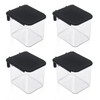 4 Pcs Pegboard Accessories with Lid, 3.9 x 3.2 x