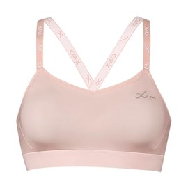 Cedar Brewex Wacoal HTY110 Sports Bra, Style-Free, Soft to Wear, Sweat Absorbent, Quick Drying (Main Body) Sweat Deodorizing (Body) Fitness, Training, Yoga, Built-in Molded Cup, Wireless,, SP