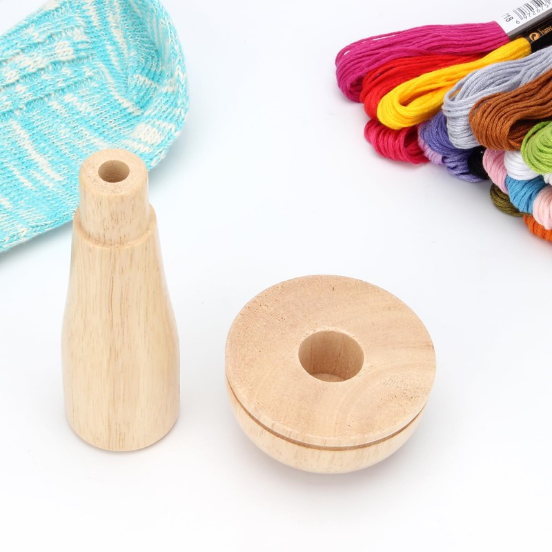 FMTYAOIU Darning Mushroom for Socks 14 Hooks Small Weaving Darner