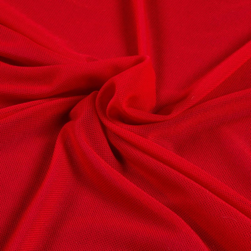 Power Mesh Fabric - Red Fabric by the Yard