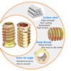 Qrity Pack of 20 Threaded Inserts Nuts, Screw Nuts, M4