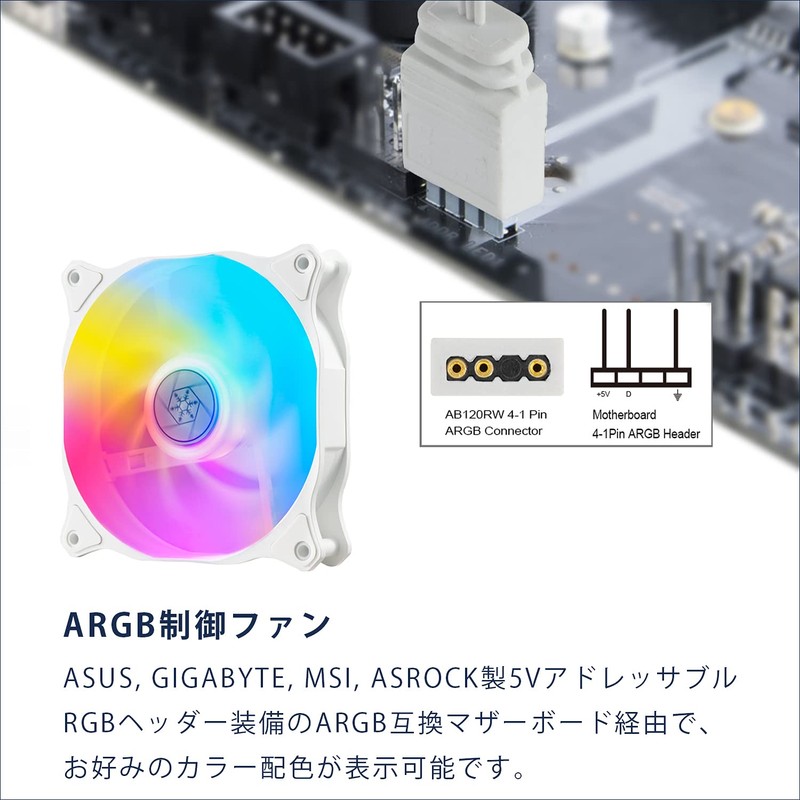 Silver Stone Air Blazer Series SST-AB120RW-ARGB 3-in-1 Addresser Pull RGB