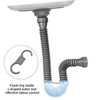 Flexible Waste Pipe, Universal Sink Drain Pipe Adjustable Drain Hose