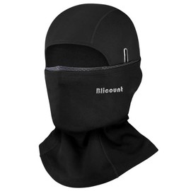 Balaclava Ski Mask for Men Women Thermal Winter Face Mask Dual-Layer Balaclava Breathable Windproof for Cold Weather Skiing Cycling Outdoor Work Black