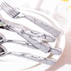 HIKAA Gift Wrap Silverware Set Stainless Steel Flatware Set for