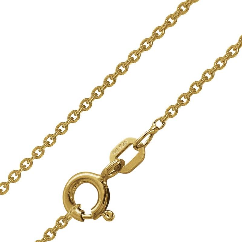 trendor 75826-60 Women's Locket with Necklace Gold on Silver 925