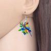 BAMAY Acrylic Colorful Parrot Earrings Lightweight Dangle Cute Bird Jewelry