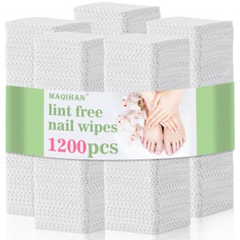 MAQIHAN 1200 Toallitas Para UñAs Sin Pelusa - Quitaesmalte De UñAs Para Preparador De UñAs Algodones Almohadillas Desmaquillantes Esmaltes Gel Pegamento PestañAs Cosas Para UñAs Sumos Para Lashistas