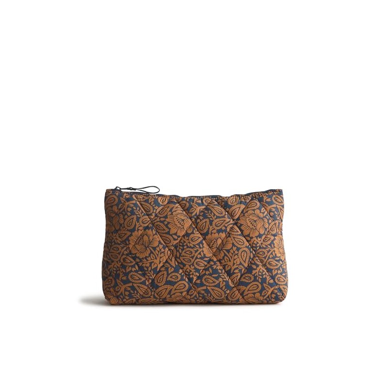 Vera Bradley Women's Nylon Large Pouch Makeup Bag, Lotus Montage