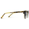 WearMe Pro Polarized Semi-Rimless Rectangular Sunglasses (Blaze Tortoise/Gradient Black Lens)
