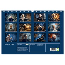 Genies der Physik (Wandkalender 2026 DIN A3 quer), CALVENDO Monatskalender