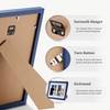 8x10 Collage Picture Frame,Pine Wood,Double 4x6 Photos with Mat.