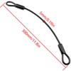 Lovelysp 12 Inch Heavy Duty Steel Loop Cable Braided Safety