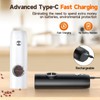 Electric Salt and Pepper Grinder Set (2 Pack), USB Rechargeable