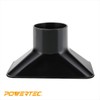 POWERTEC 70204 Dust Collection Rectangular Hood Nozzle for 2-1/2” Dust