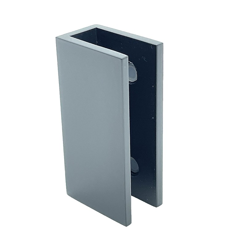 CRL NDC4MBL Matte Black No-Drill Fixed Panel Glass Clamp