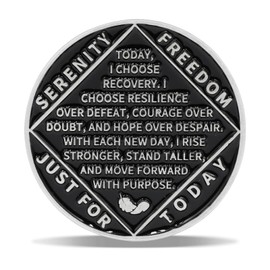 7 Year Angel Wings Sobriety Coin – Radiant Sunrise NA Medallion – Spiritual Token for Recovery & Clean Time – Empowering NA AA Chips – Gift for Men & Women