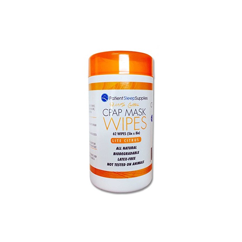 Patient Sleep Supplies CPAP Mask Wipes (Lite Citrus)