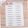 BIUDECO 2pcs Imitation Eyebrow Stickers Spoolies Brow Stencils for Eye