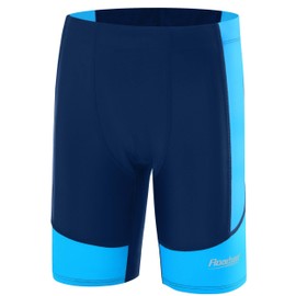 Roadbox Boys' Competitive Swim Jammers, Quick-Dry UPF 50+ Sun Pretection Swim Team Swimsuit for Youth, Athletic Compression Swim Shorts Trunks for Racing Pool Bathing Swimming Training