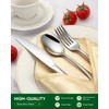 PHILIPALA Silverware Set, 48-Piece Flatware Set with Steak Knives for