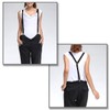 WHITE FANG BT041 Men's Suspenders, Elastic Belt, Bow Tie Set,