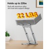 tounee Telescopic Laptop Stand for Desk with 360° Swivel Base,