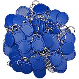 RFID Key fob 13.56MHz F08 Token Key Tags for Access Control System (Blue)