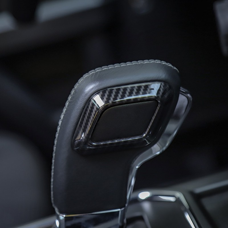 Voodonala Carbon Fiber Black Gear Shifter Head Deacorative Trim for