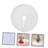 Alipis 15 Inch Faux Fur Christmas Tree Skirt, Fluffy Plush
