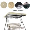 JEWELTH Traditional/Cottage Swing Canopy Replacement Top, 3 Seat Patio Swing