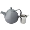 FORLIFE Curve Teapot with Infuser, 45-Ounce, Gray