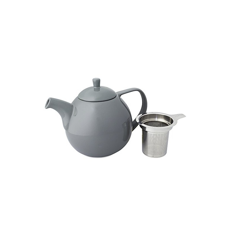 FORLIFE Curve Teapot with Infuser, 45-Ounce, Gray