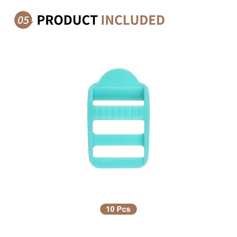SUIKIHUM 10 Pack Plastic Ladder Slider, 2 Inch(50mm) Backpack Buckle