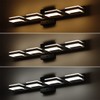 mirrea 24" Black Vanity Lights for Bathroom 4 Light Vanity